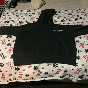 Forever 21 hoodie (fear the youth) black n white